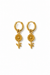 Pendientes Girasol