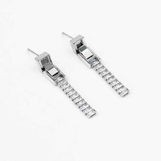 Pendientes Unzip de ALMADIVERSA, detalle de la joya