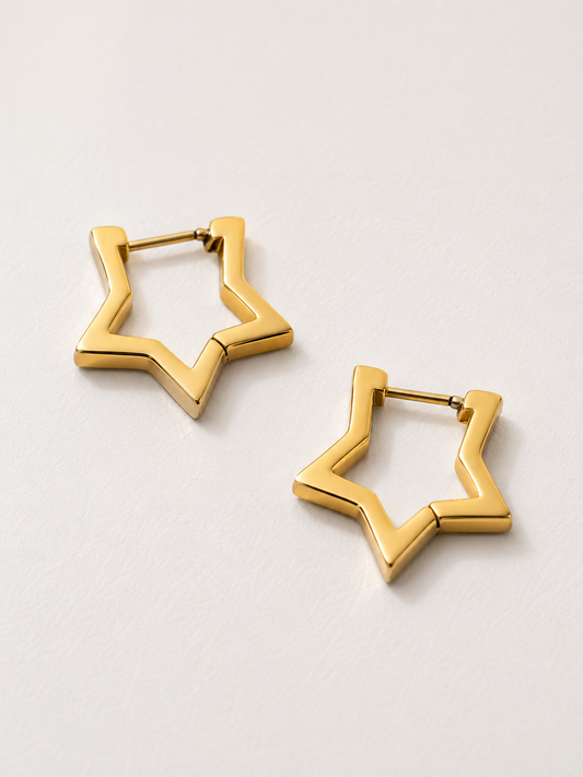 Pendientes estrella dorado Alma Diversa