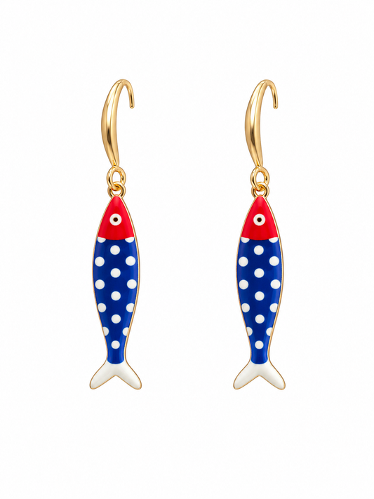 Pendientes Sardine Club Dots de ALMADIVERSA, imagen principal
