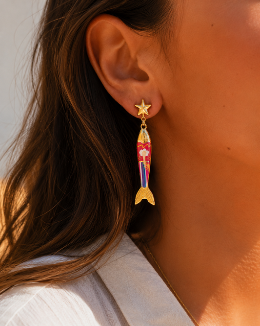 Pendientes Sardine Club Bloom de ALMADIVERSA, imagen principal