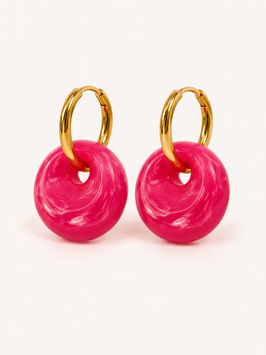 Pendientes Jelly Club Pink de ALMADIVERSA, imagen principal