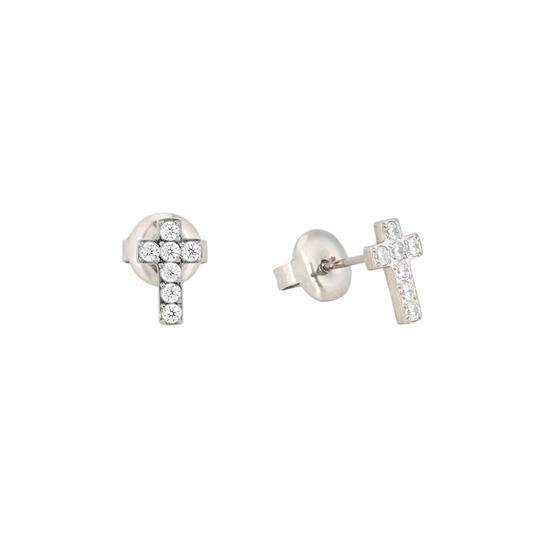 Pendientes Crystal Cross de ALMADIVERSA, imagen principal