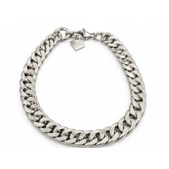 Pulsera Andén XL Plata de acero 316L vista completa