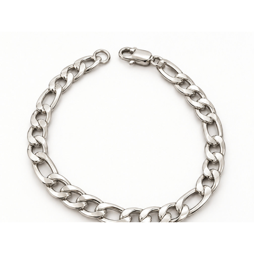 Pulsera Vía Plata de acero 316L vista completa
