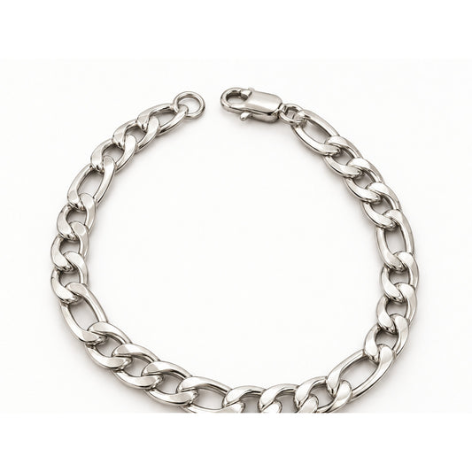 Pulsera Vía Plata de acero 316L vista completa