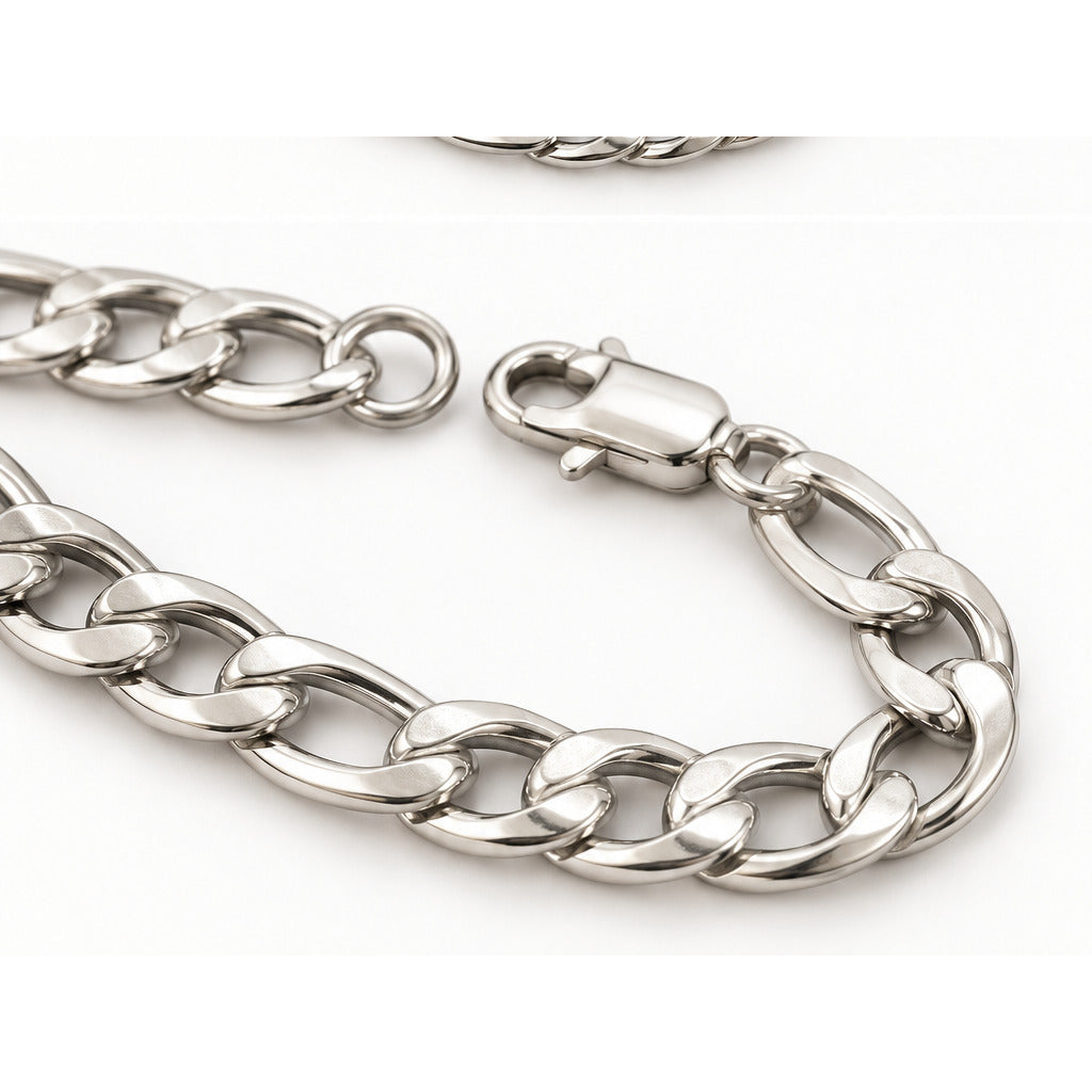Detalle de eslabones de la Pulsera Vía Plata