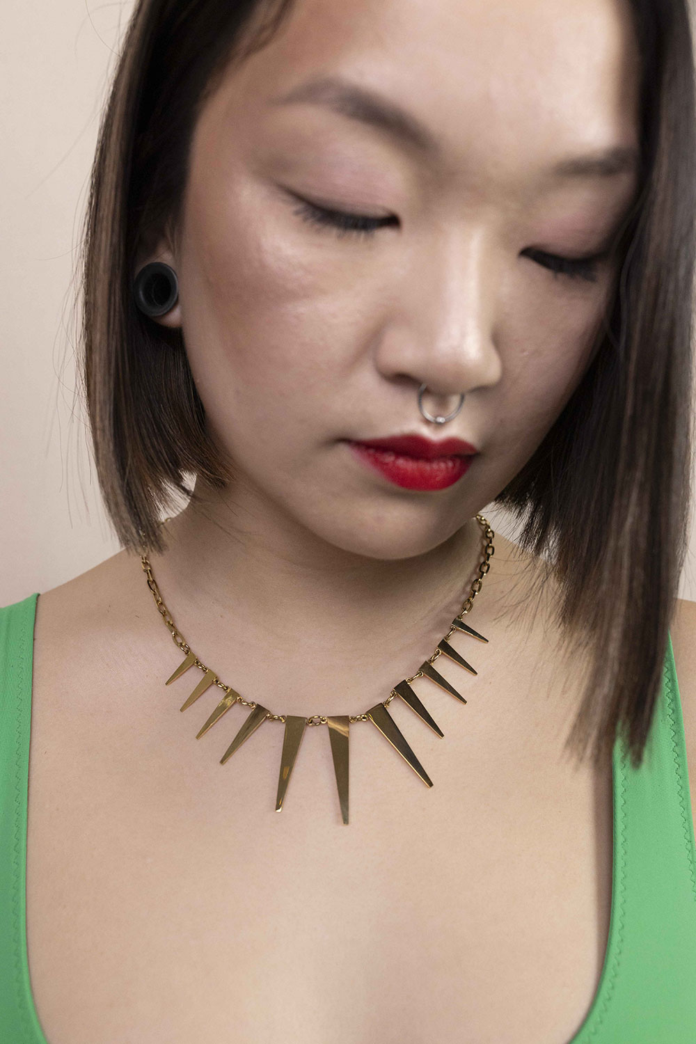 Collar Black Rush negro, vista frontal